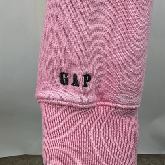 NWT GAP MadHappy Full Zip Crop Hoodie Sweatshirt MEDIUM Pink Embroidered Logo - Picture 11 of 16